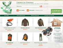 Tablet Screenshot of cabane-du-chasseur.com